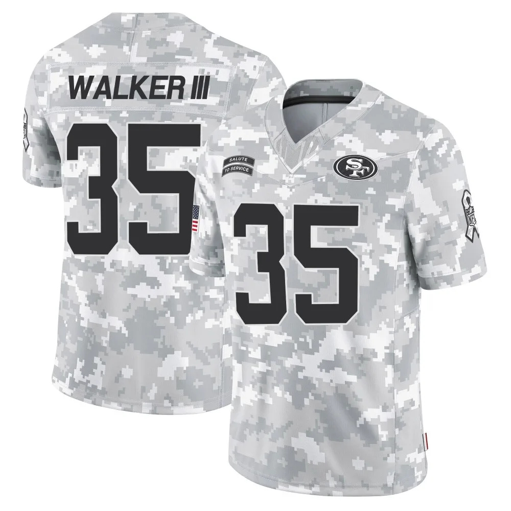 Men's San Francisco 49ers Tracy Walker Iii Nike 2024 Salute To Service Limited Arctic Camo Jersey Men's San Francisco 49ers Tracy Walker Iii Nike 2024 Salute To Service Limited Arctic Camo Jersey