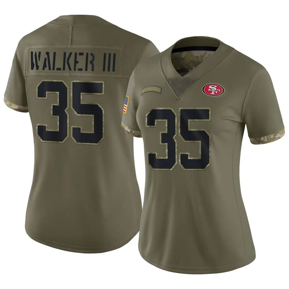 Women's San Francisco 49ers Tracy Walker Iii Nike 2022 Salute To Service Limited Olive Jersey Women's San Francisco 49ers Tracy Walker Iii Nike 2022 Salute To Service Limited Olive Jersey