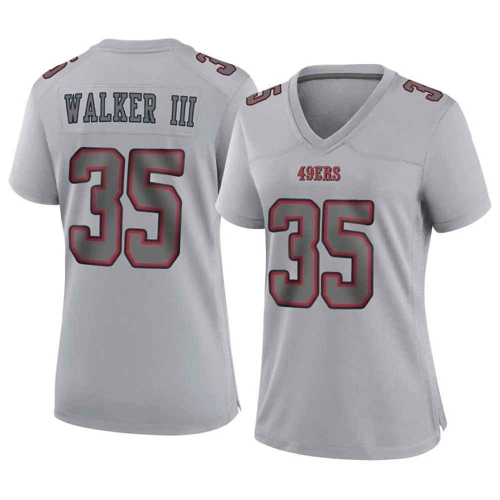 Women's San Francisco 49ers Tracy Walker Iii Nike Atmosphere Fashion Game Gray Jersey Women's San Francisco 49ers Tracy Walker Iii Nike Atmosphere Fashion Game Gray Jersey