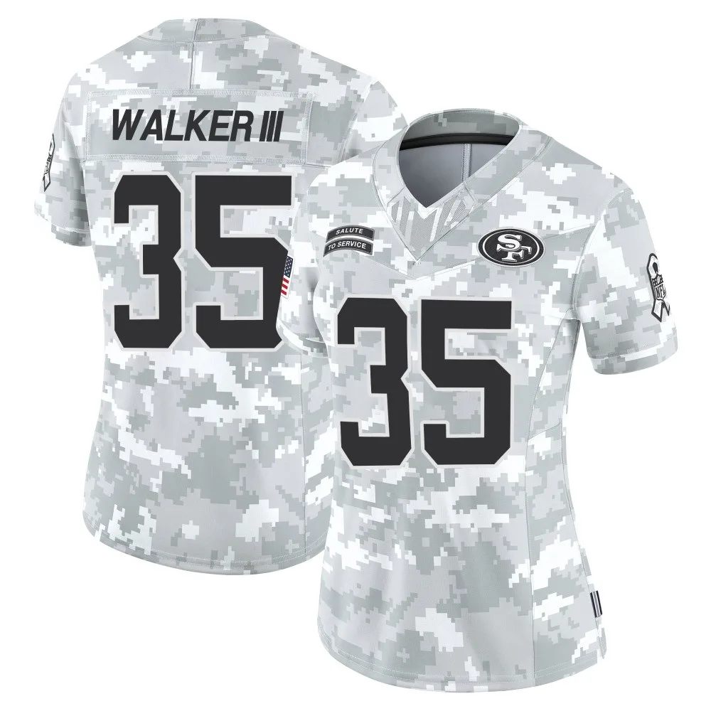 Women's San Francisco 49ers Tracy Walker Iii Nike Francisco 2024 Salute To Service Limited Arctic Camo Jersey Women's San Francisco 49ers Tracy Walker Iii Nike Francisco 2024 Salute To Service Limited Arctic Camo Jersey
