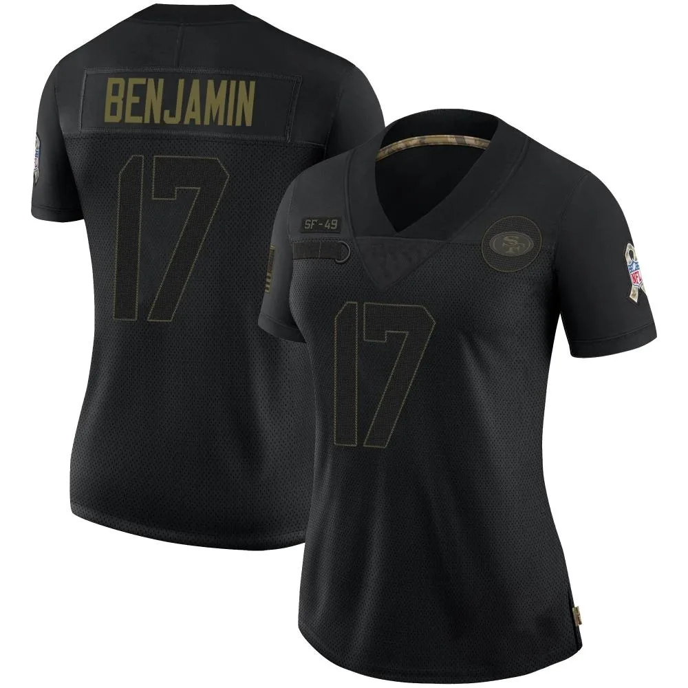 Women's San Francisco 49ers Travis Benjamin Nike 2020 Salute To Service Limited Black Jersey Women's San Francisco 49ers Travis Benjamin Nike 2020 Salute To Service Limited Black Jersey