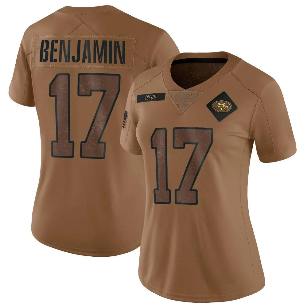 Women's San Francisco 49ers Travis Benjamin Nike 2023 Salute To Service Limited Brown Jersey Women's San Francisco 49ers Travis Benjamin Nike 2023 Salute To Service Limited Brown Jersey