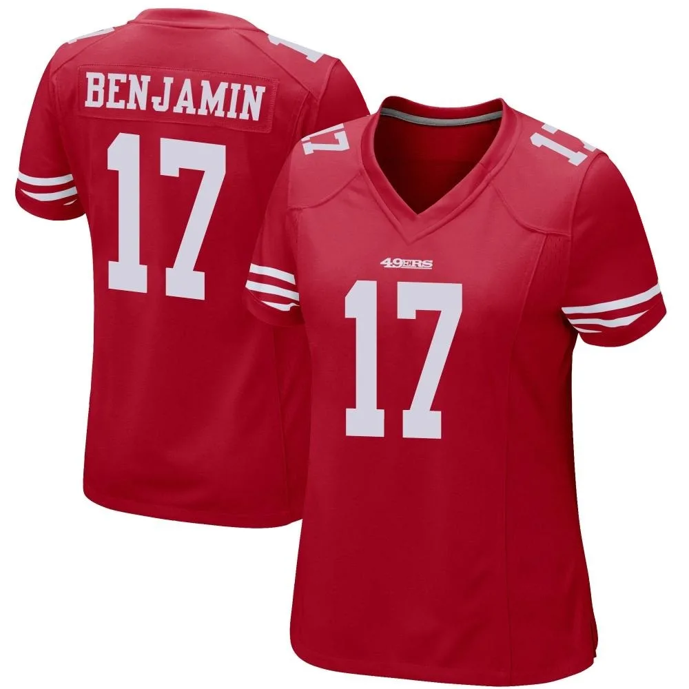 Women's San Francisco 49ers Travis Benjamin Nike Team Color Game Red Jersey Women's San Francisco 49ers Travis Benjamin Nike Team Color Game Red Jersey