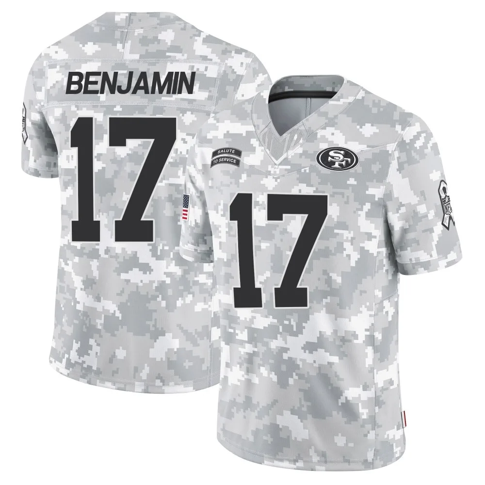 Youth San Francisco 49ers Travis Benjamin Nike 2024 Salute To Service Limited Arctic Camo Jersey Youth San Francisco 49ers Travis Benjamin Nike 2024 Salute To Service Limited Arctic Camo Jersey