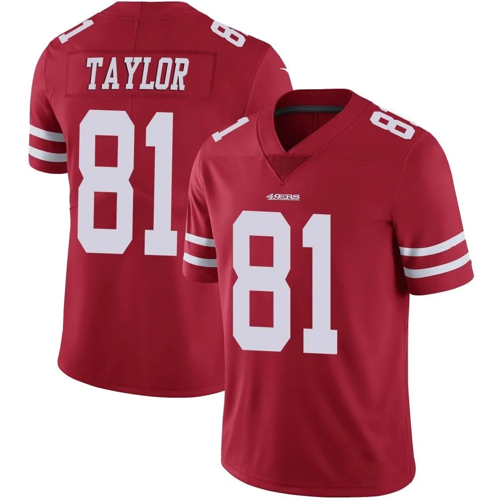 Men's San Francisco 49ers Trent Taylor Nike Team Color Vapor Untouchable Limited Red Jersey Men's San Francisco 49ers Trent Taylor Nike Team Color Vapor Untouchable Limited Red Jersey
