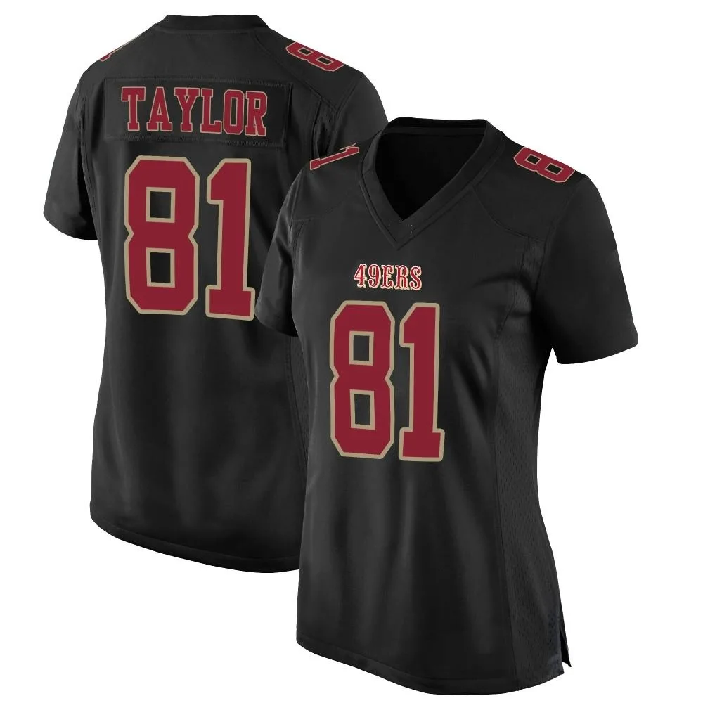 Women's San Francisco 49ers Trent Taylor Nike Fashion Game Black Jersey Women's San Francisco 49ers Trent Taylor Nike Fashion Game Black Jersey