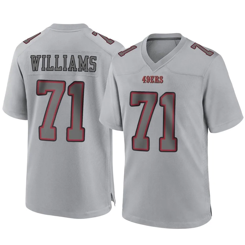 Men's San Francisco 49ers Trent Williams Nike Atmosphere Fashion Game Gray Jersey Men's San Francisco 49ers Trent Williams Nike Atmosphere Fashion Game Gray Jersey