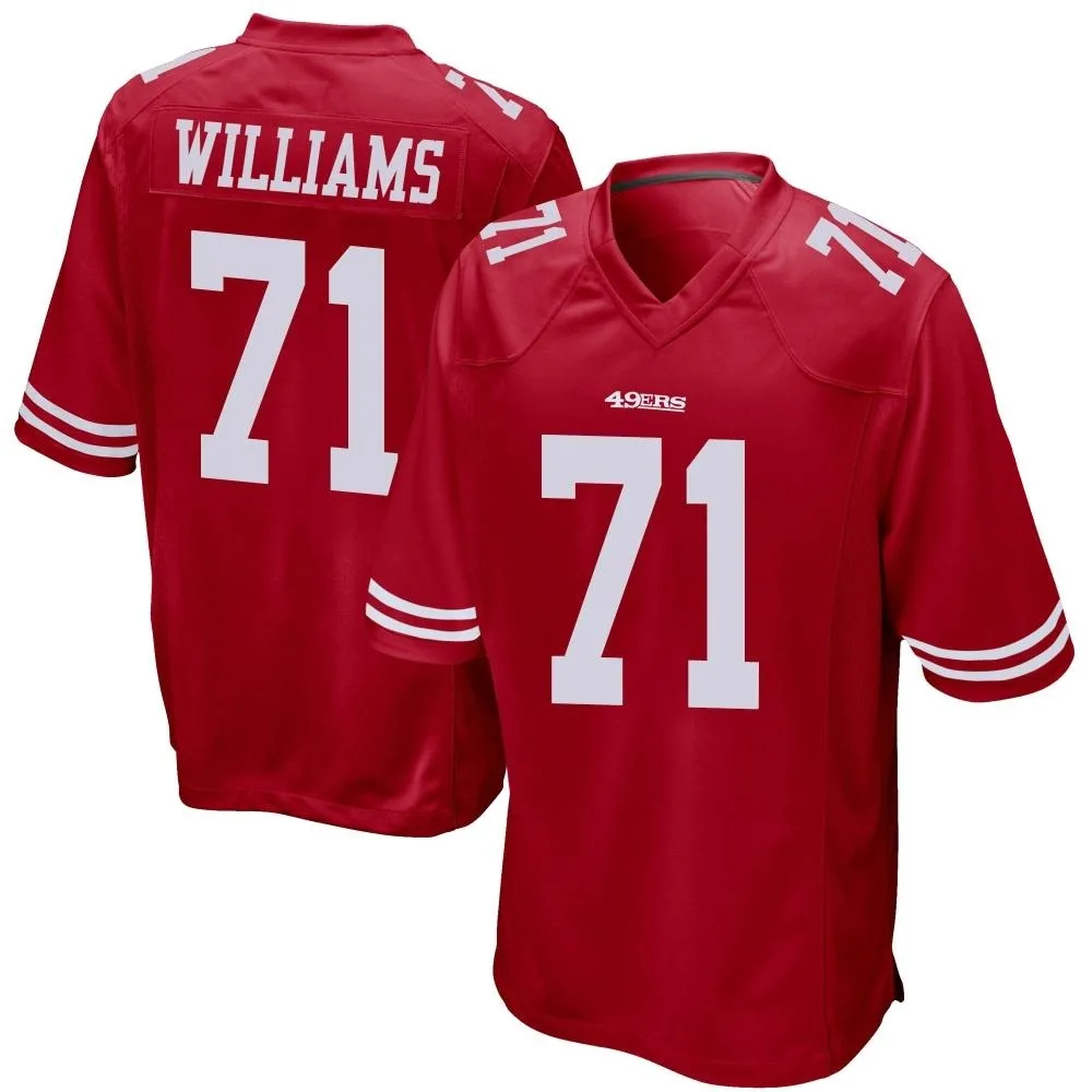 Men's San Francisco 49ers Trent Williams Nike Team Color Game Red Jersey Men's San Francisco 49ers Trent Williams Nike Team Color Game Red Jersey