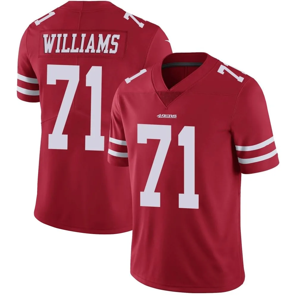 Men's San Francisco 49ers Trent Williams Nike Team Color Vapor Untouchable Limited Red Jersey Men's San Francisco 49ers Trent Williams Nike Team Color Vapor Untouchable Limited Red Jersey