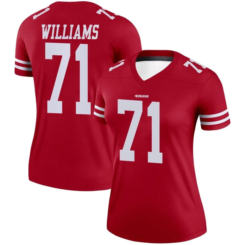 Women's San Francisco 49ers Trent Williams Nike Legend Scarlet Jersey Women's San Francisco 49ers Trent Williams Nike Legend Scarlet Jersey