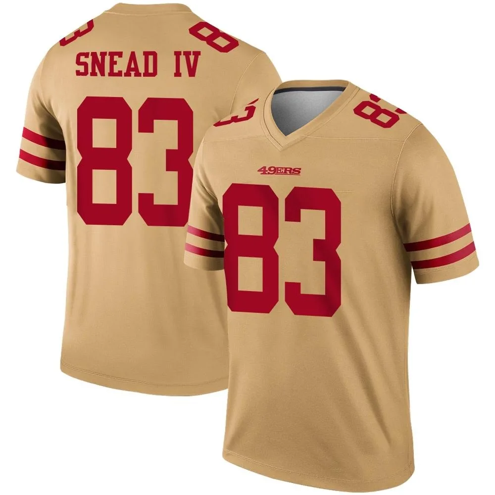 Men's San Francisco 49ers Willie Snead Iv Nike Inverted Legend Gold Jersey Men's San Francisco 49ers Willie Snead Iv Nike Inverted Legend Gold Jersey