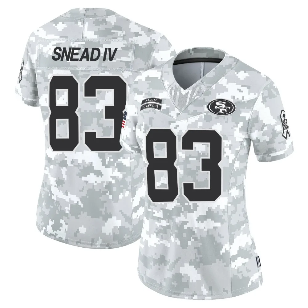 Women's San Francisco 49ers Willie Snead Iv Nike Francisco 2024 Salute To Service Limited Arctic Camo Jersey Women's San Francisco 49ers Willie Snead Iv Nike Francisco 2024 Salute To Service Limited Arctic Camo Jersey
