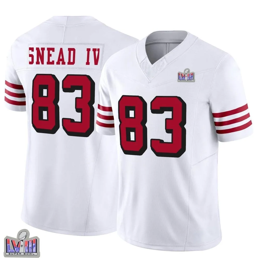 Youth San Francisco 49ers Willie Snead Iv Nike Alternate Vapor F.U.S.E. Super Bowl LVIII Patch Limited White Jersey Youth San Francisco 49ers Willie Snead Iv Nike Alternate Vapor F.U.S.E. Super Bowl LVIII Patch Limited White Jersey