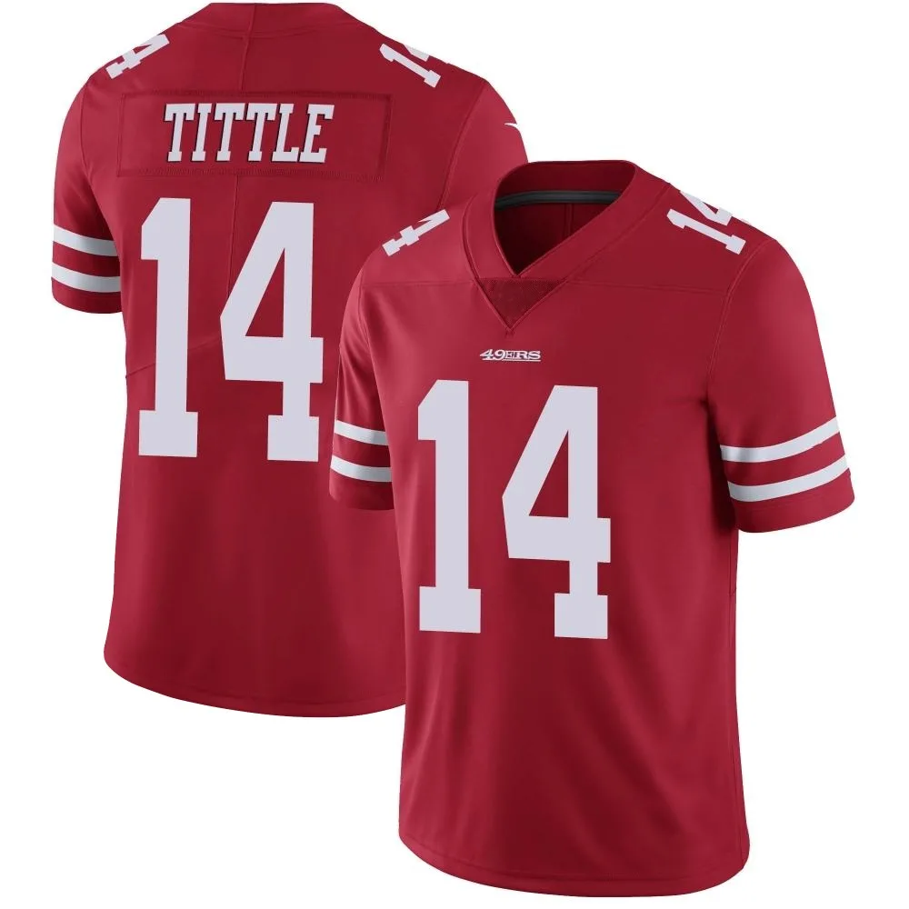Men's San Francisco 49ers Y.a. Tittle Nike Team Color Vapor Untouchable Limited Red Jersey Men's San Francisco 49ers Y.a. Tittle Nike Team Color Vapor Untouchable Limited Red Jersey