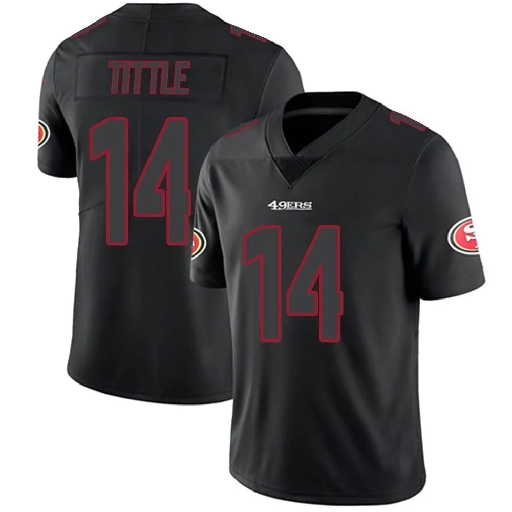 Youth San Francisco 49ers Y.a. Tittle Nike Limited Black Impact Jersey Youth San Francisco 49ers Y.a. Tittle Nike Limited Black Impact Jersey