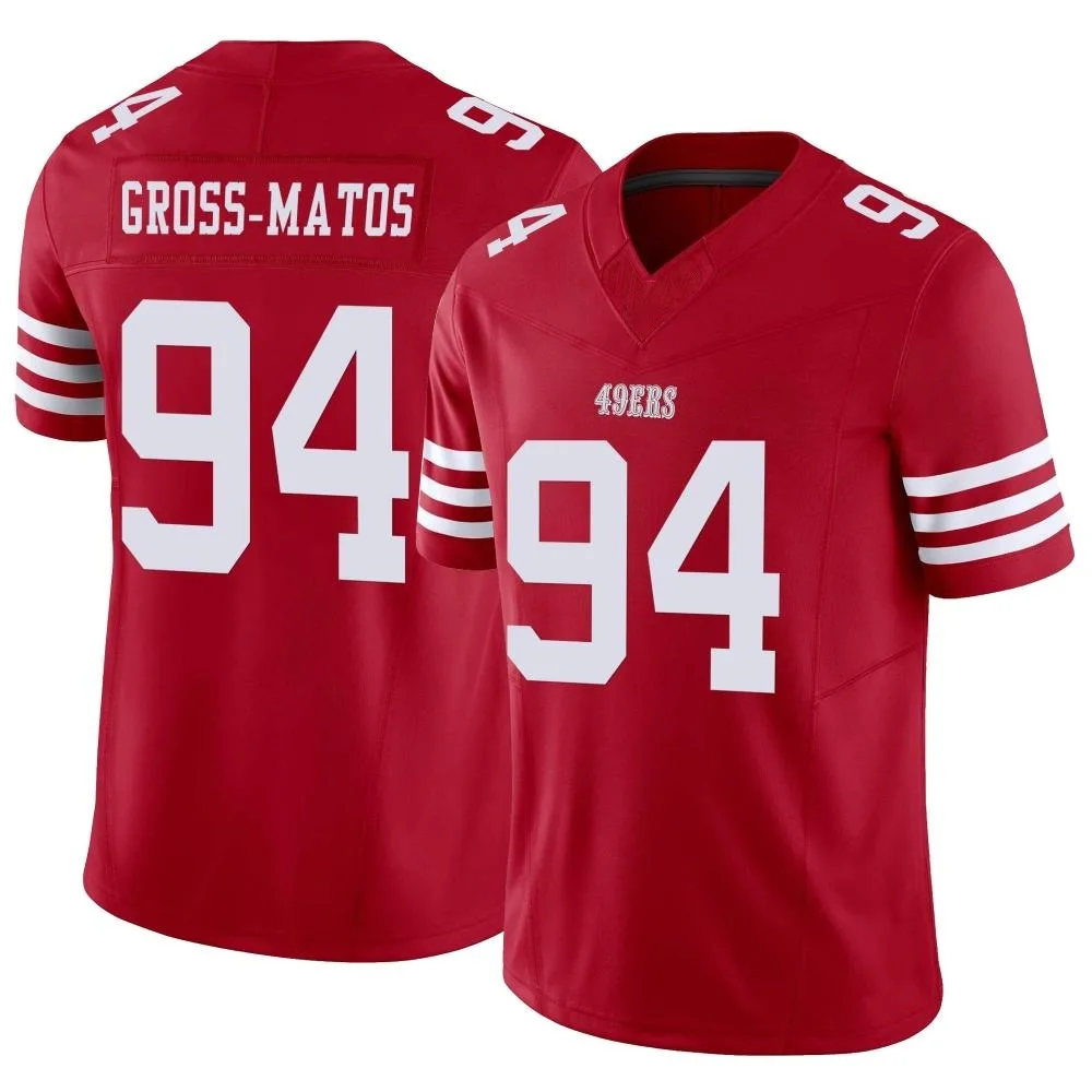 Men's San Francisco 49ers Yetur Gross-matos Nike Vapor F.U.S.E. Limited Scarlet Jersey Men's San Francisco 49ers Yetur Gross-matos Nike Vapor F.U.S.E. Limited Scarlet Jersey
