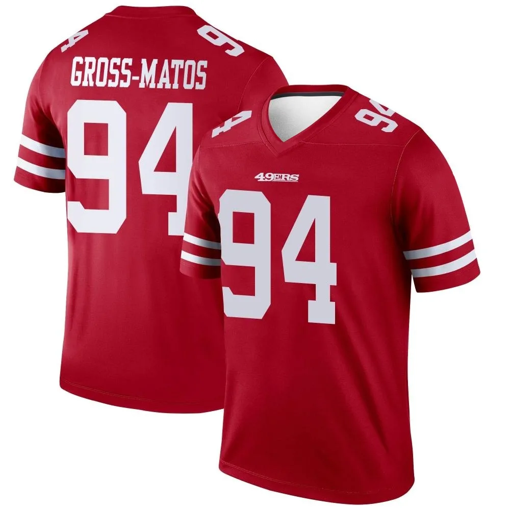 Youth San Francisco 49ers Yetur Gross-matos Nike Legend Scarlet Jersey Youth San Francisco 49ers Yetur Gross-matos Nike Legend Scarlet Jersey